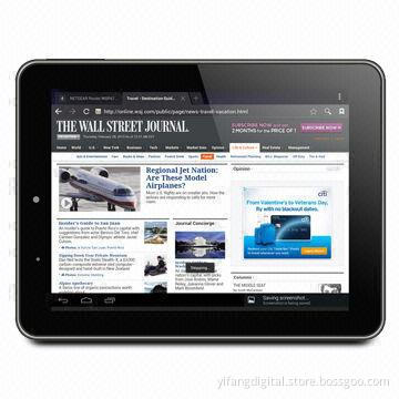 8" Tablet PC, Dual Core AML8726-MX Cortex A9,1.5GHz, 1GB RAM, 1,024x768 High Resolution, Dual Camera